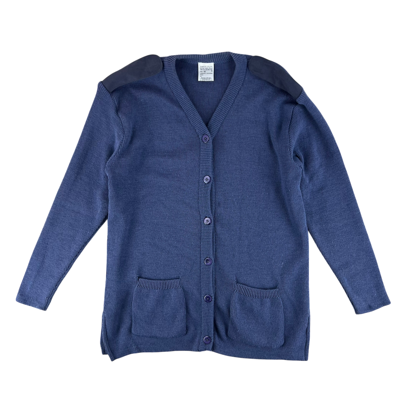 British RAF Women's Blue Grey Cardigan - Medium 92cm