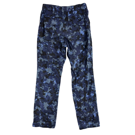 Romanian Navy M2017 Blue Camouflage Ripstop Trousers - W30 L31.5