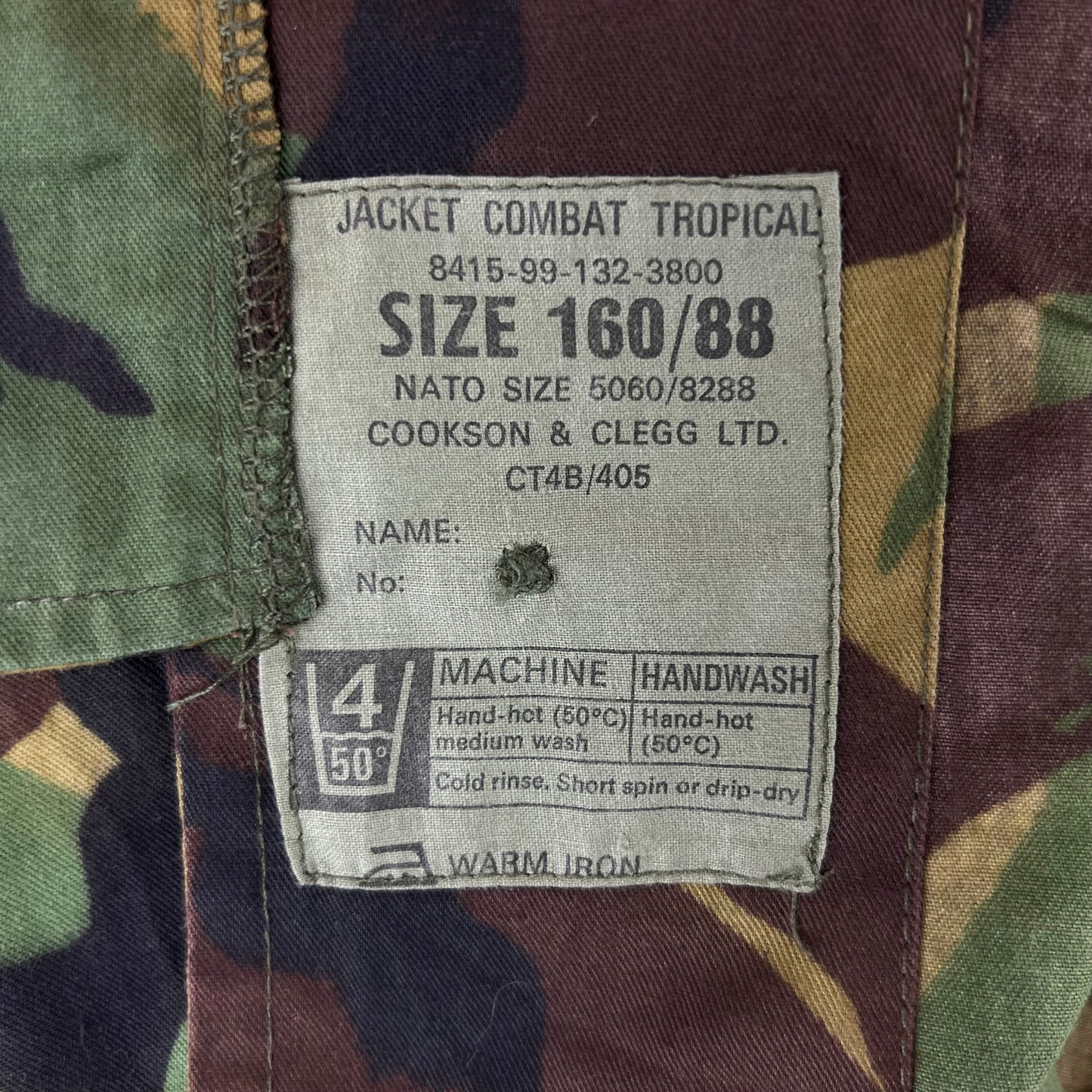 British Army 90's DPM Camo No.9 Dress Tropical Combat Jacket - Small 160/88