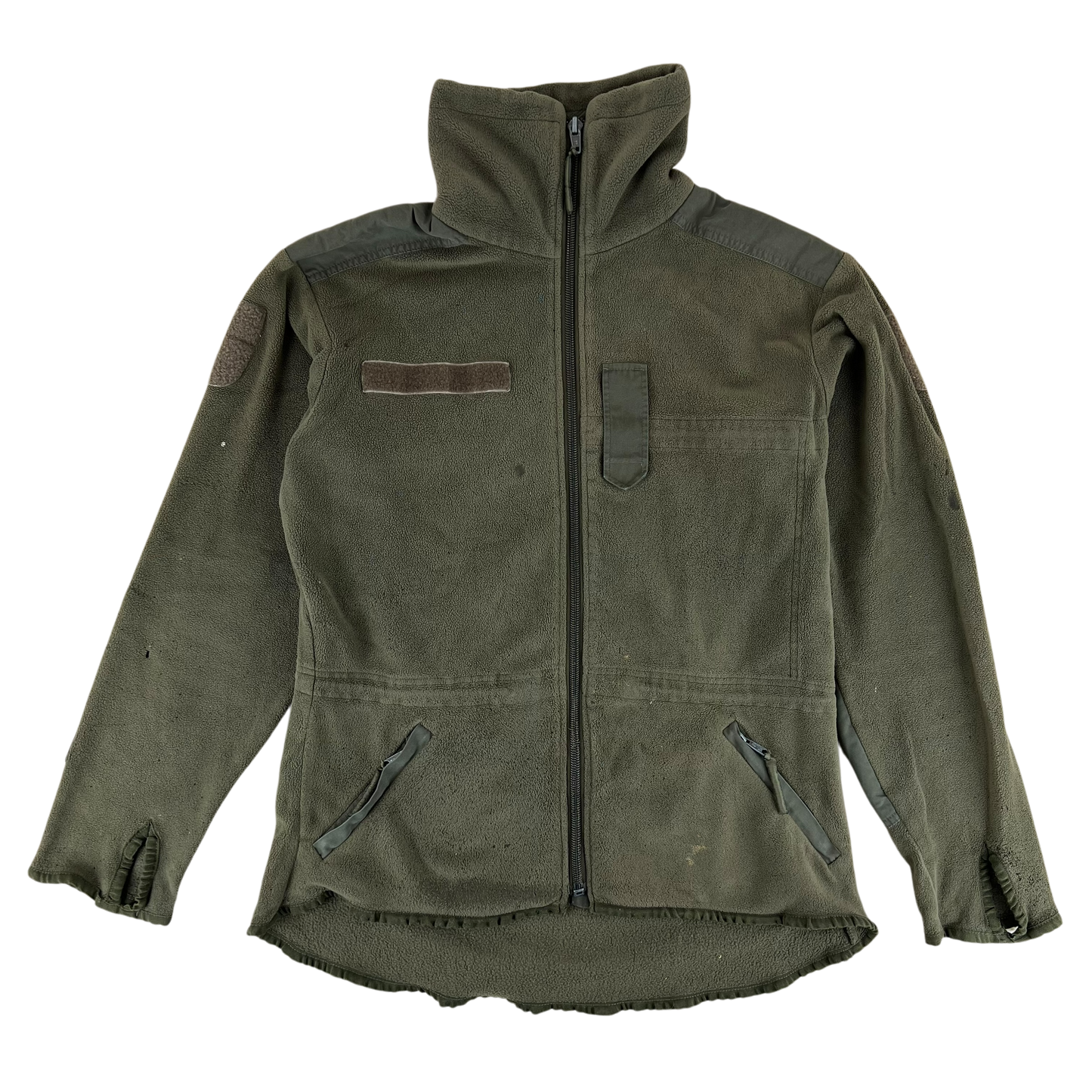 Austrian Army Olive Fleece Cardigan - Medium