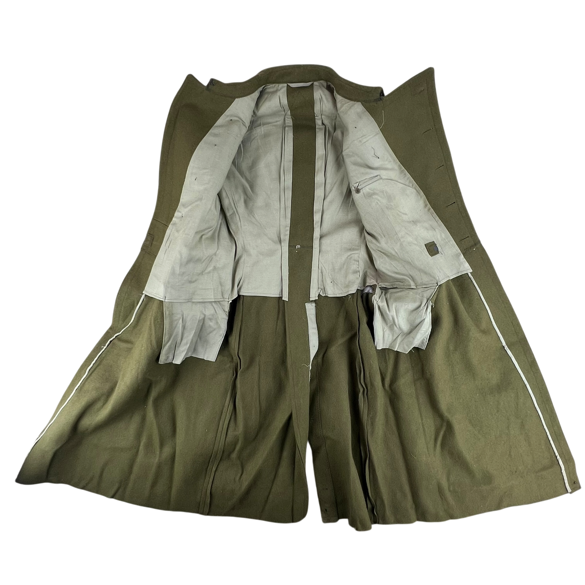 Romanian People's Army 80's Khaki Wool Greatcoat - Medium
