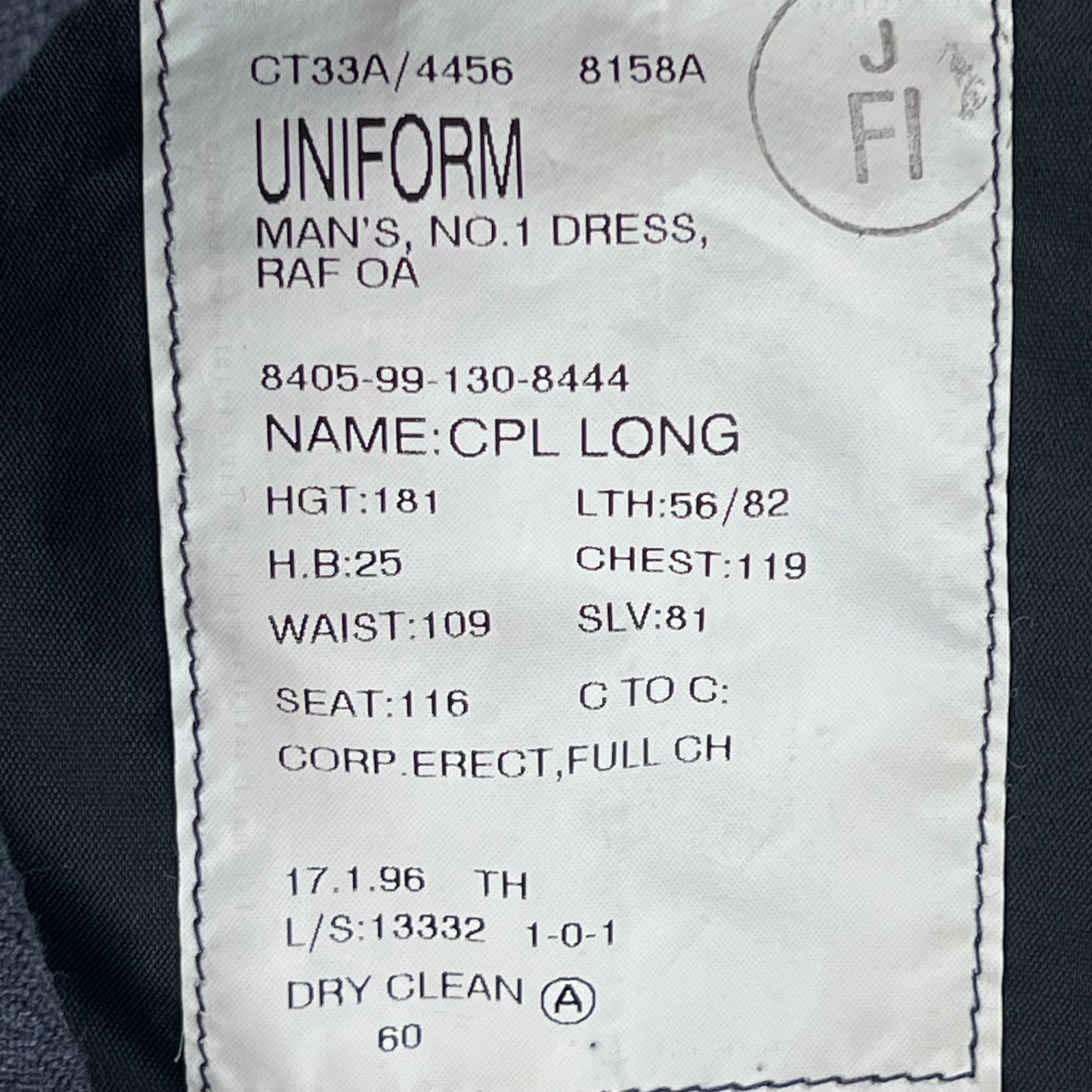 British Royal Air Force No. 1 Dress Jacket - X Large