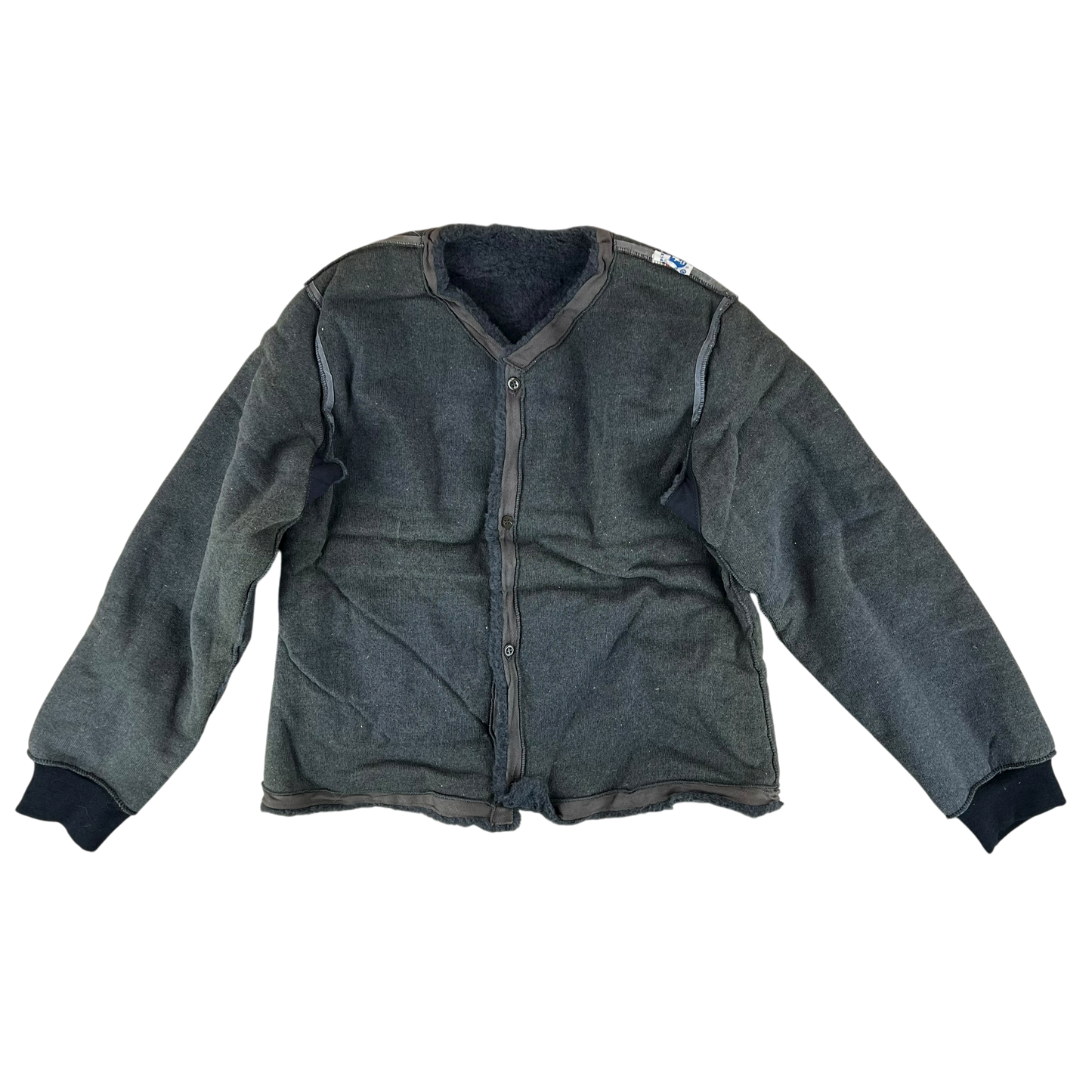 Czechoslovak Army Faux Fur Jacket Liner Cardigan M85 - Large