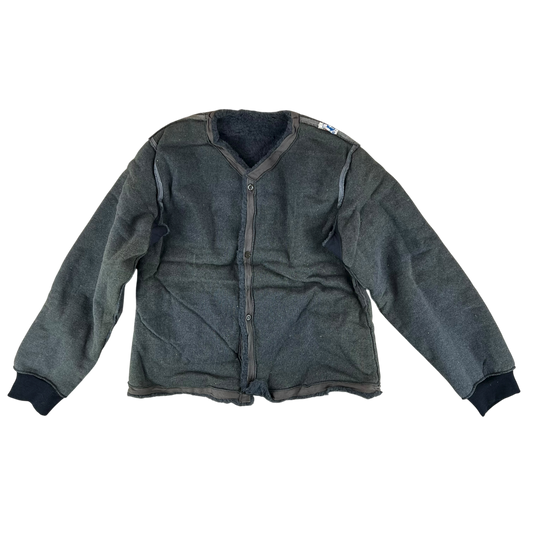 Czechoslovak Army Faux Fur Jacket Liner Cardigan M85 - Large