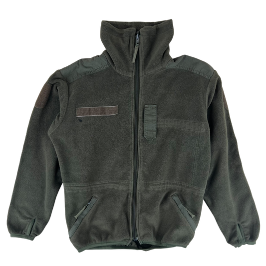 Austrian Army Olive Fleece Cardigan - Medium