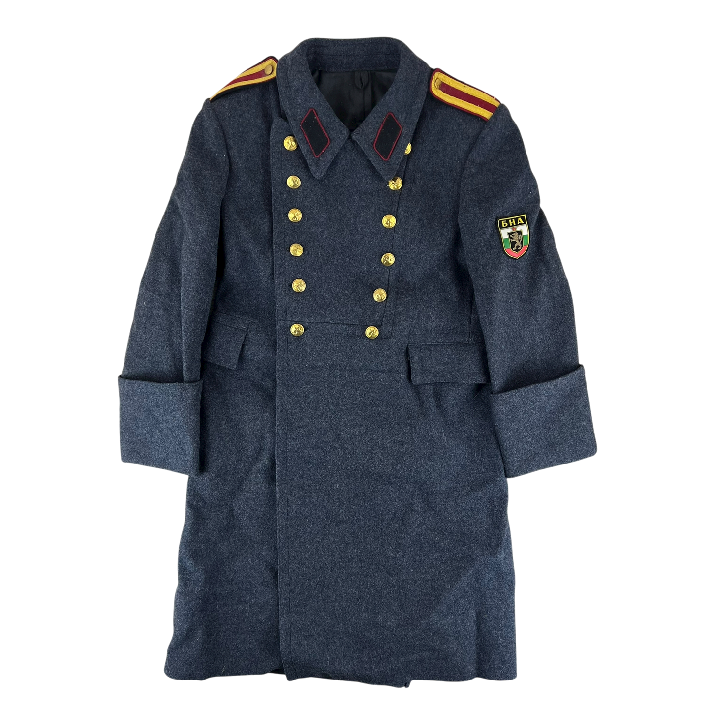 Bulgarian People's Army Officer's Grey Wool Greatcoat - Small
