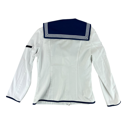 British Royal Navy Women's Class II White Jumper Sailor's Top - Medium 170/92