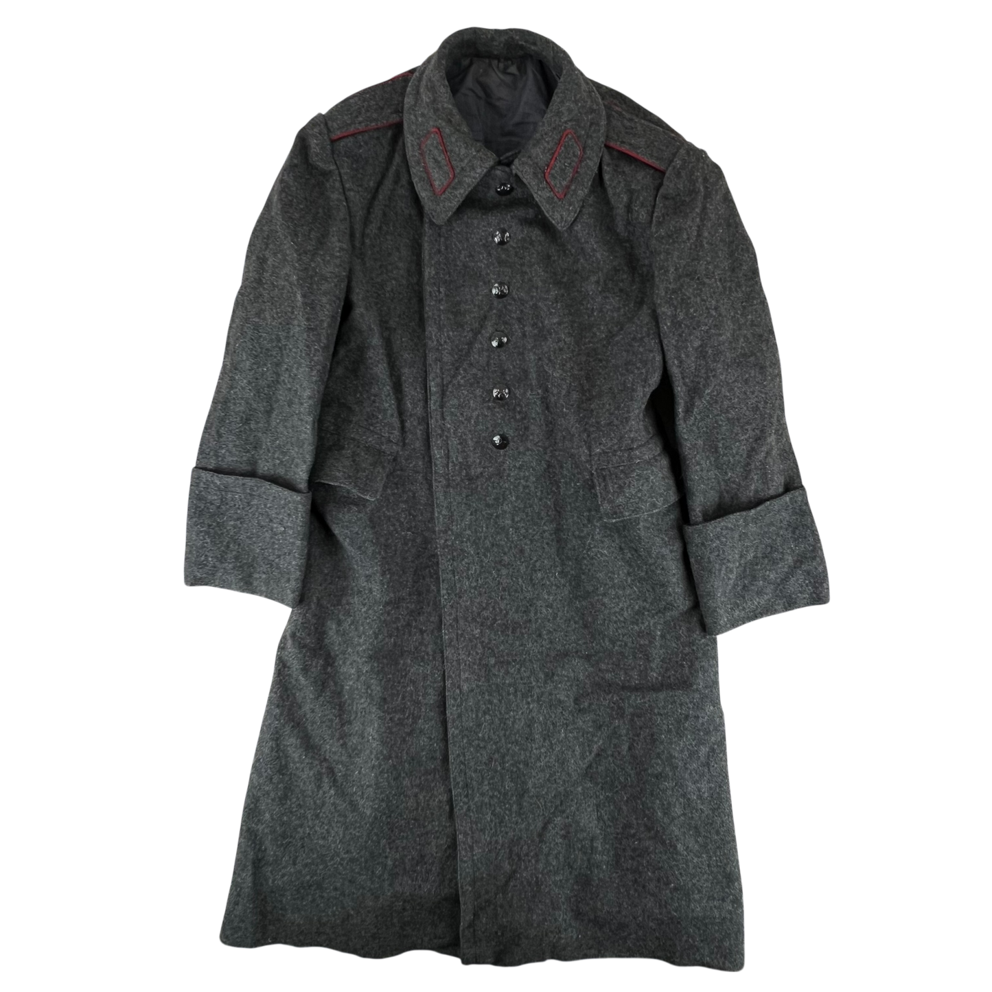 Bulgarian People's Army 60s Grey Wool Greatcoat - Medium