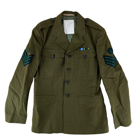 British Army 1980 Pattern No. 2 Olive Green Dress Jacket - Royal Irish Regiment - Medium 176/104
