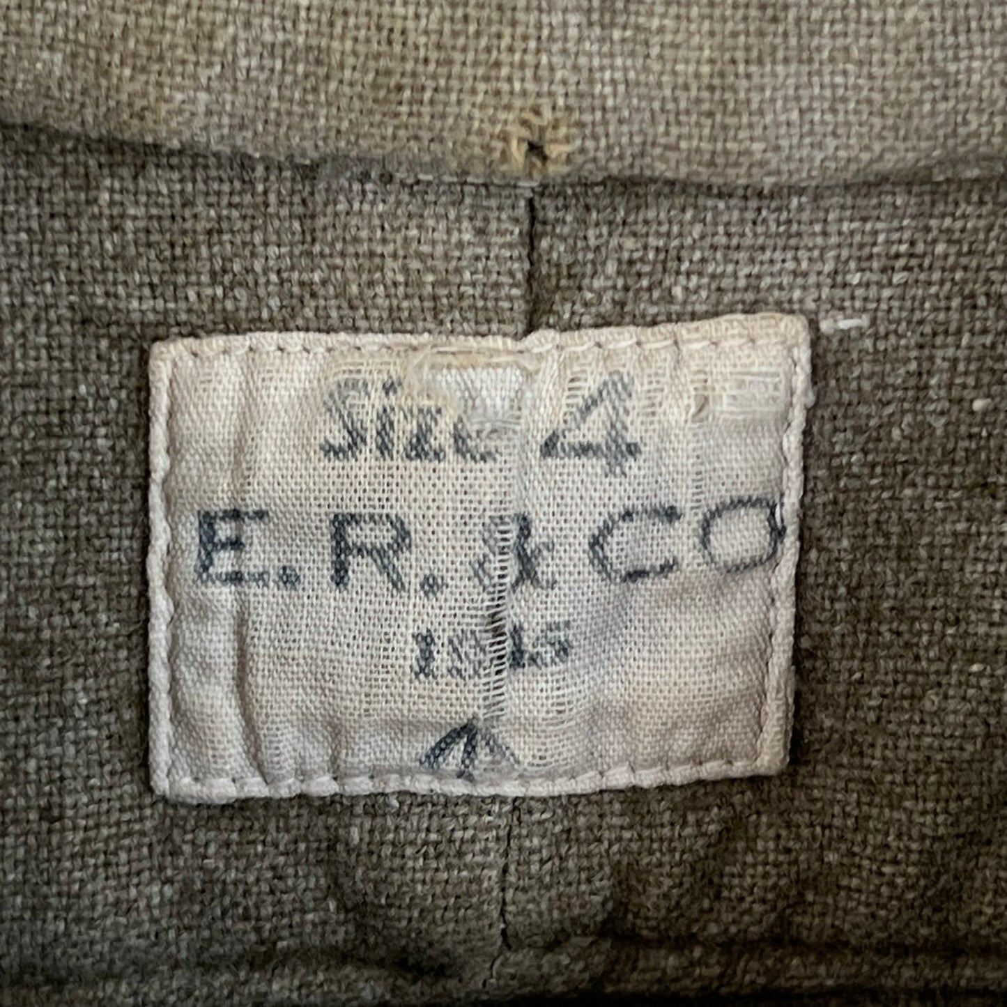 British Army WW2 Khaki Collared Wool Shirt - Medium SIZE 4