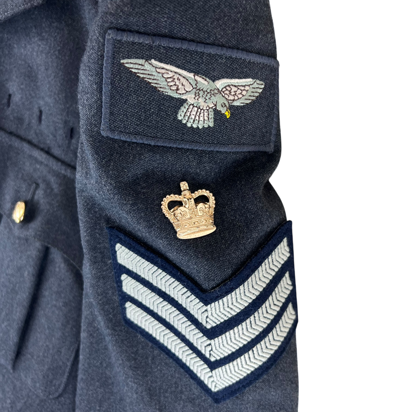 British Royal Air Force No. 1 O.A. Dress Jacket w/ Belt - Large