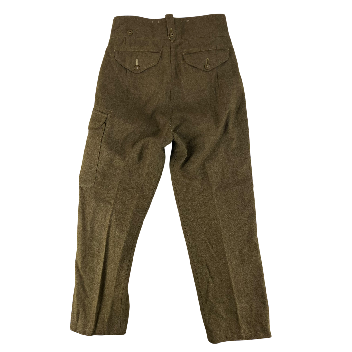 British Army 50s 1949 Pattern Khaki Battledress Trousers - W31 L29 SIZE 8