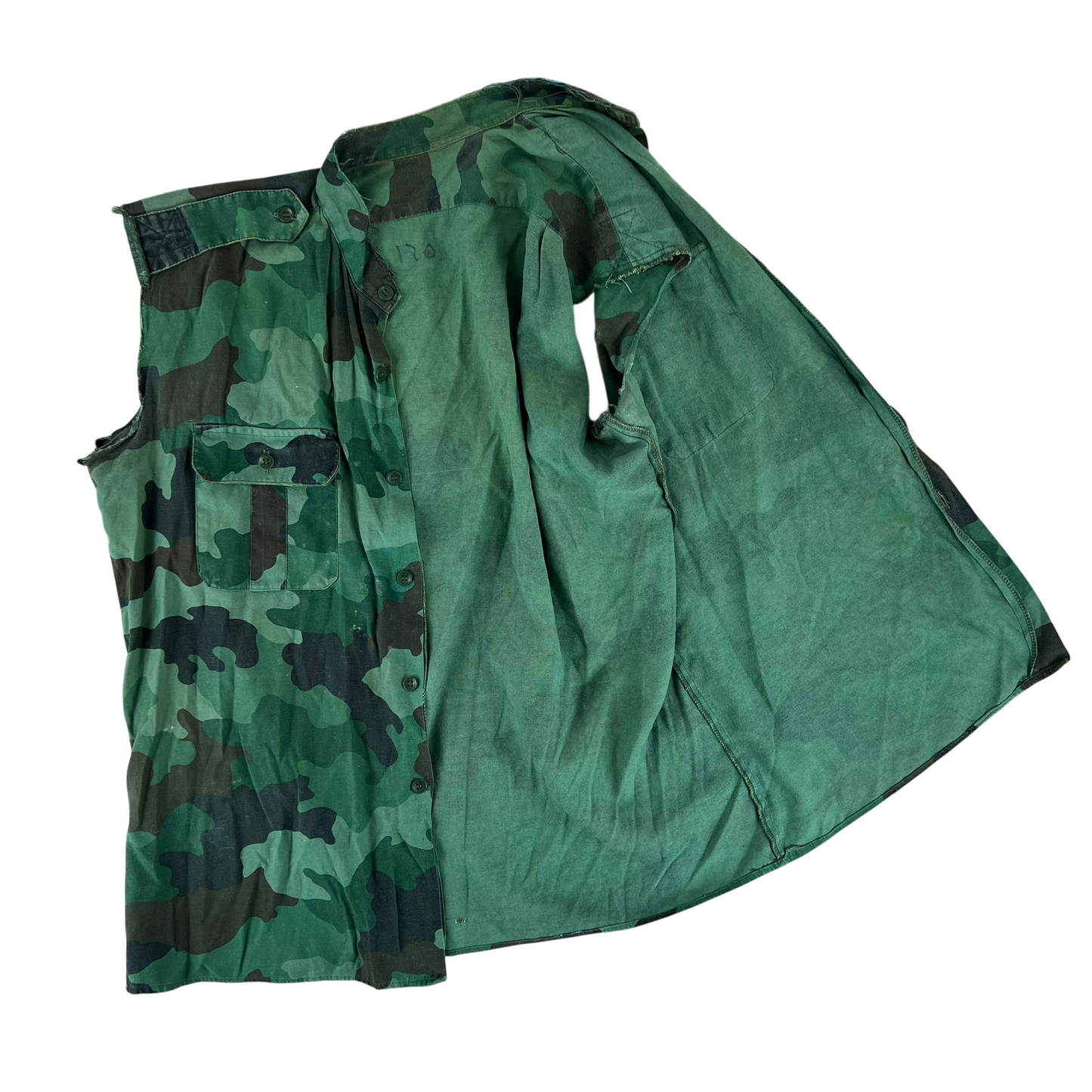 Serbian Army M93 Oak Leaf Camouflage Field Tailored Vest - X Large