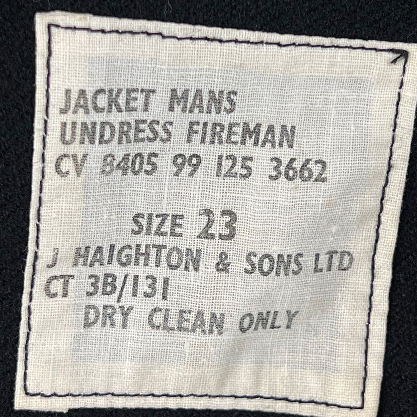 British Fire Brigade Undress Jacket - Medium