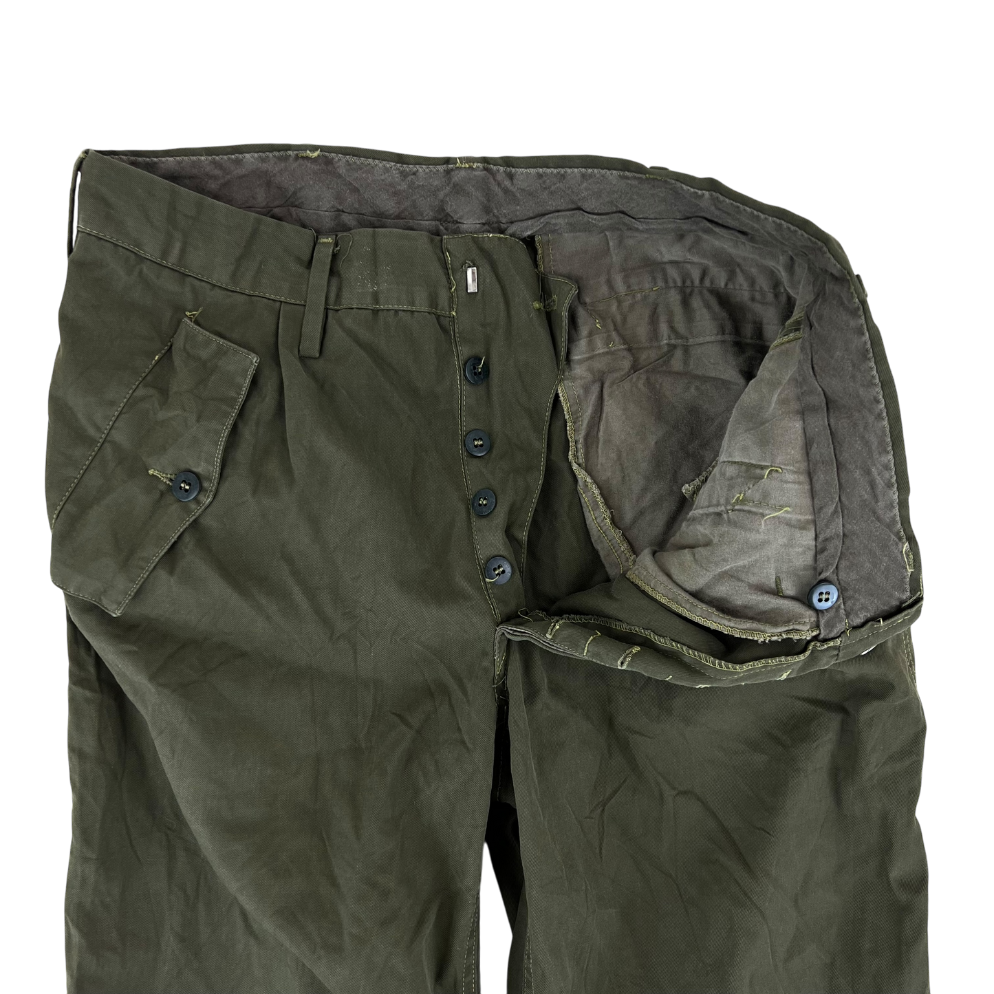 Italian Army Olive Drab Roma 75 Trousers - W30 L29.5