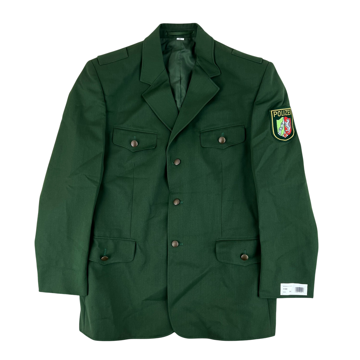 German Police Green Dress Jacket - Large