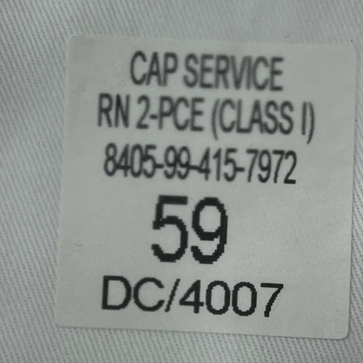 British Royal Navy Officer's Peaked Dress Cap - Large 59cm