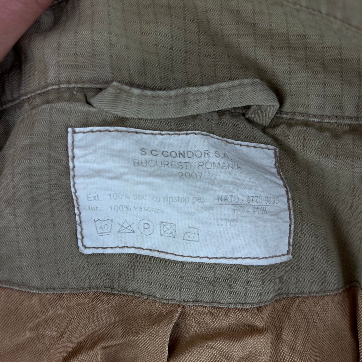 Romanian Army Tan Ripstop Blouson Jacket - Medium