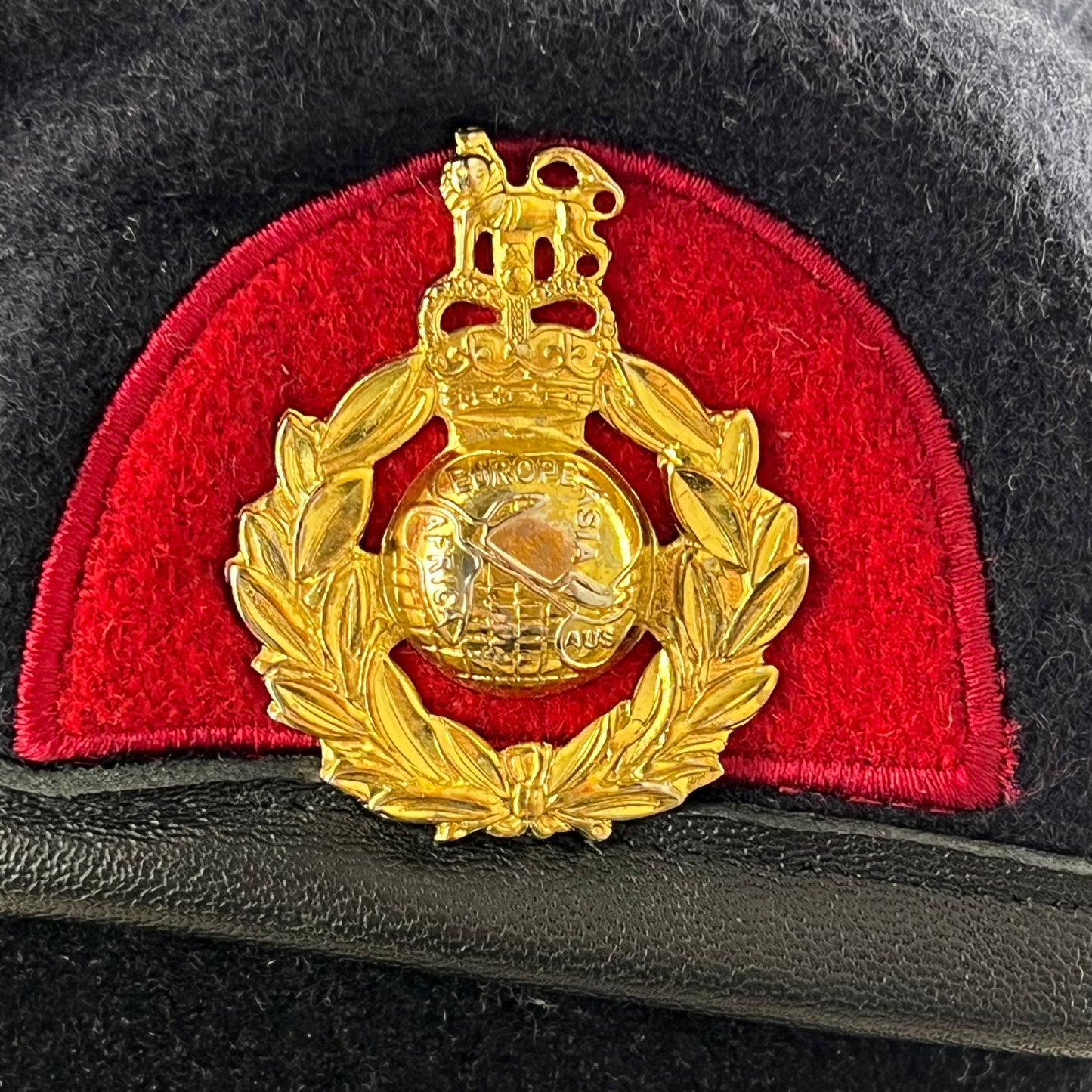 British Royal Marines Beret w/ Badge - Cadets - Medium 57cm
