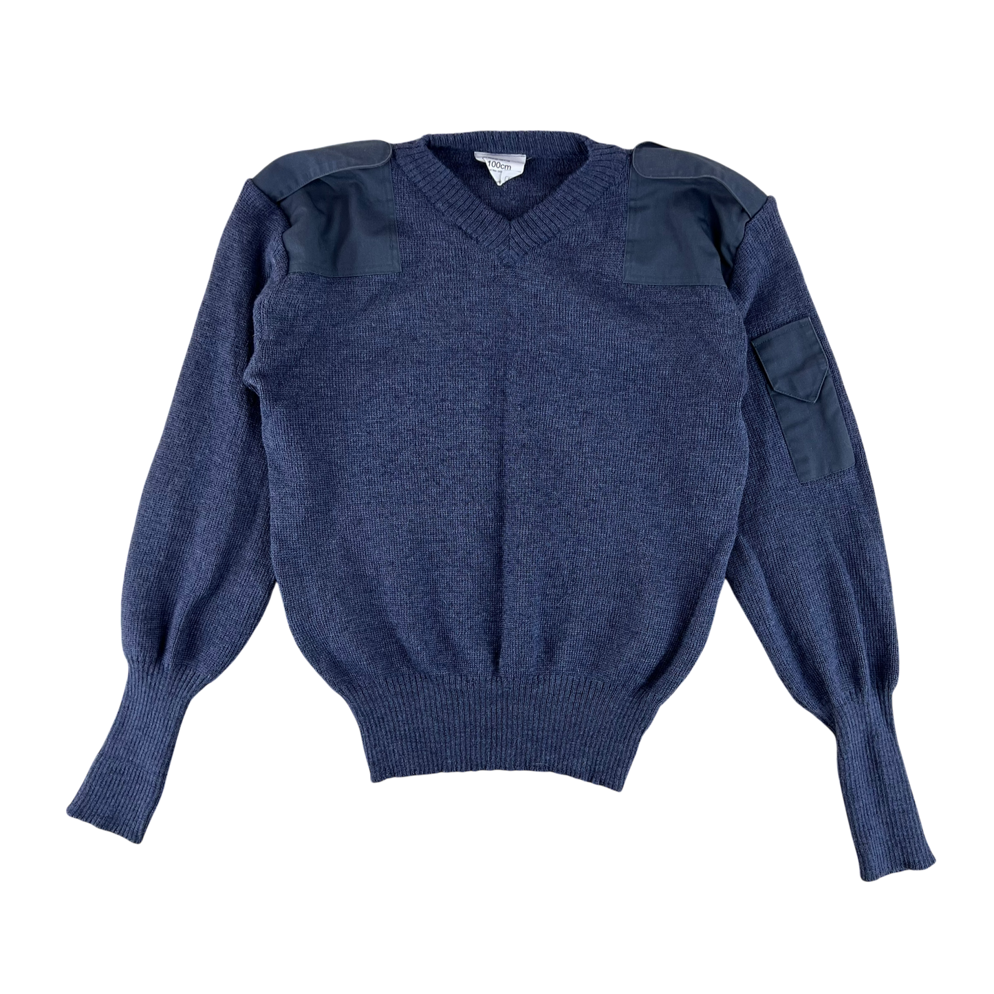 British RAF Wool V Neck Pullover Jersey Jumper - Medium 100cm