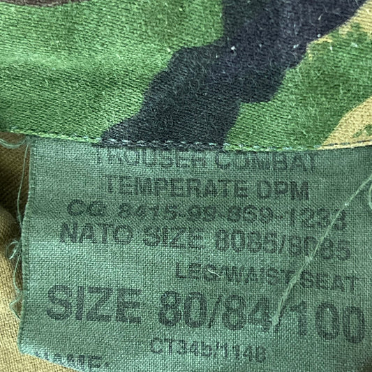 British Army P84 DPM Camouflage Combat Trousers - W33 L30