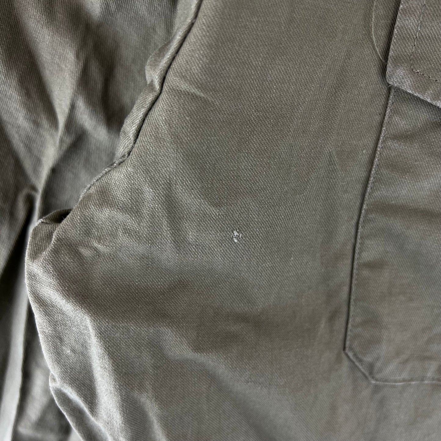 British Army Mens Olive Green Cotton Shirt Long Sleeve - X Large