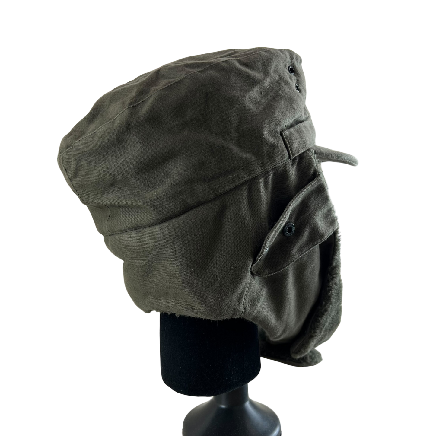 Austrian Army Olive Drab Cold Weather Trapper Cap - Medium 57cm