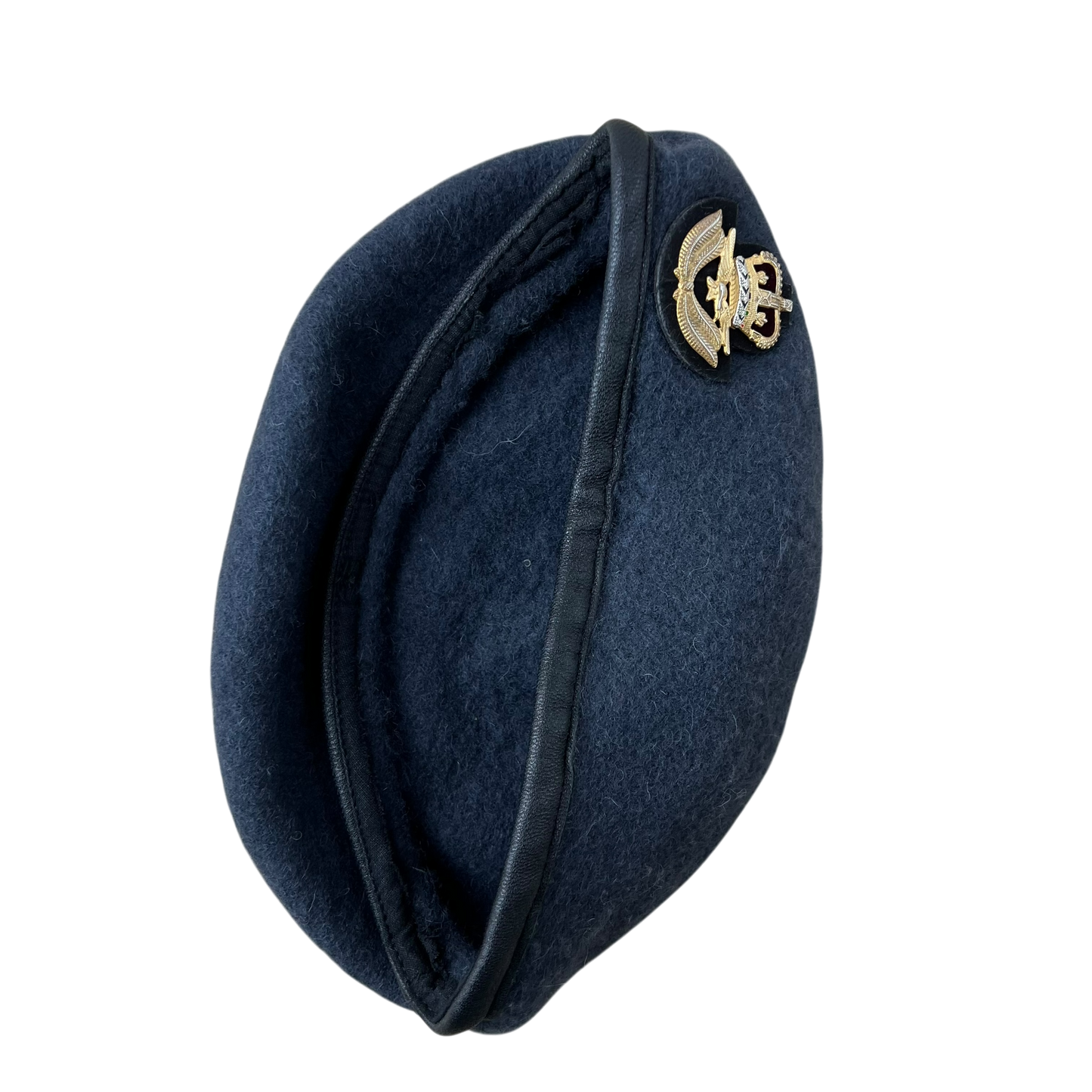 British RAF Beret w/ Officer's Badge - Medium