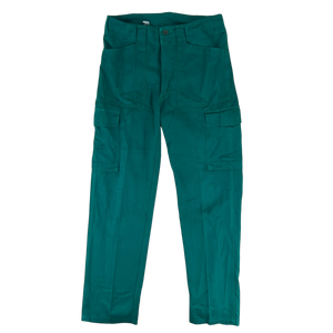 Austrian Army Green Blue Fatigue Trousers - W34 L32