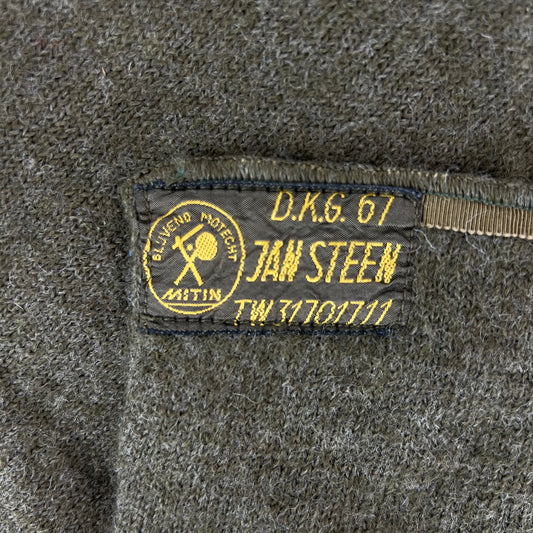 Dutch Army Khaki 1960s Wool Scarf