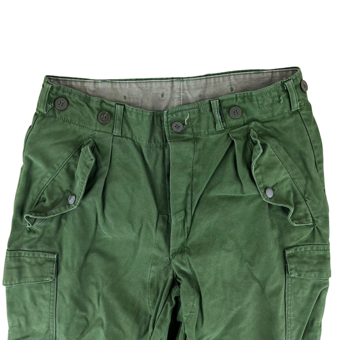 Swedish Army M59 Green Combat Trousers - W31 L29.5