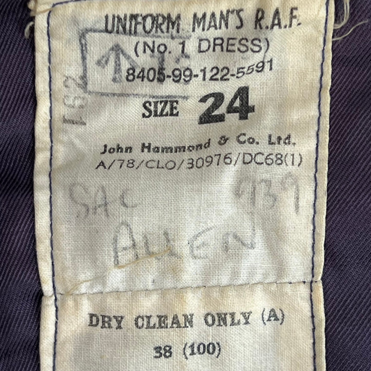 British Royal Air Force 70s No. 1 Dress Jacket - Medium