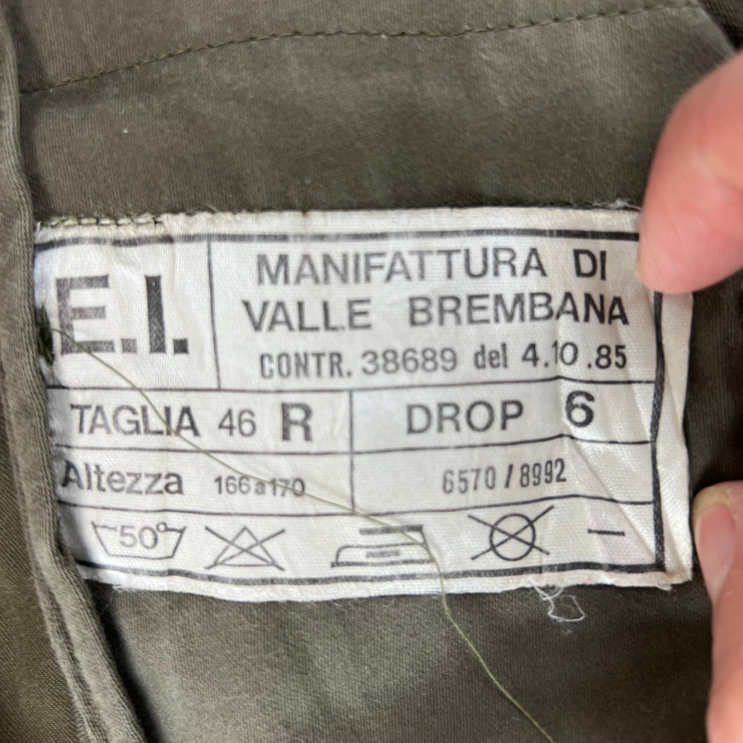 Italian Army Olive Drab Roma 75 Safari Jacket - Medium