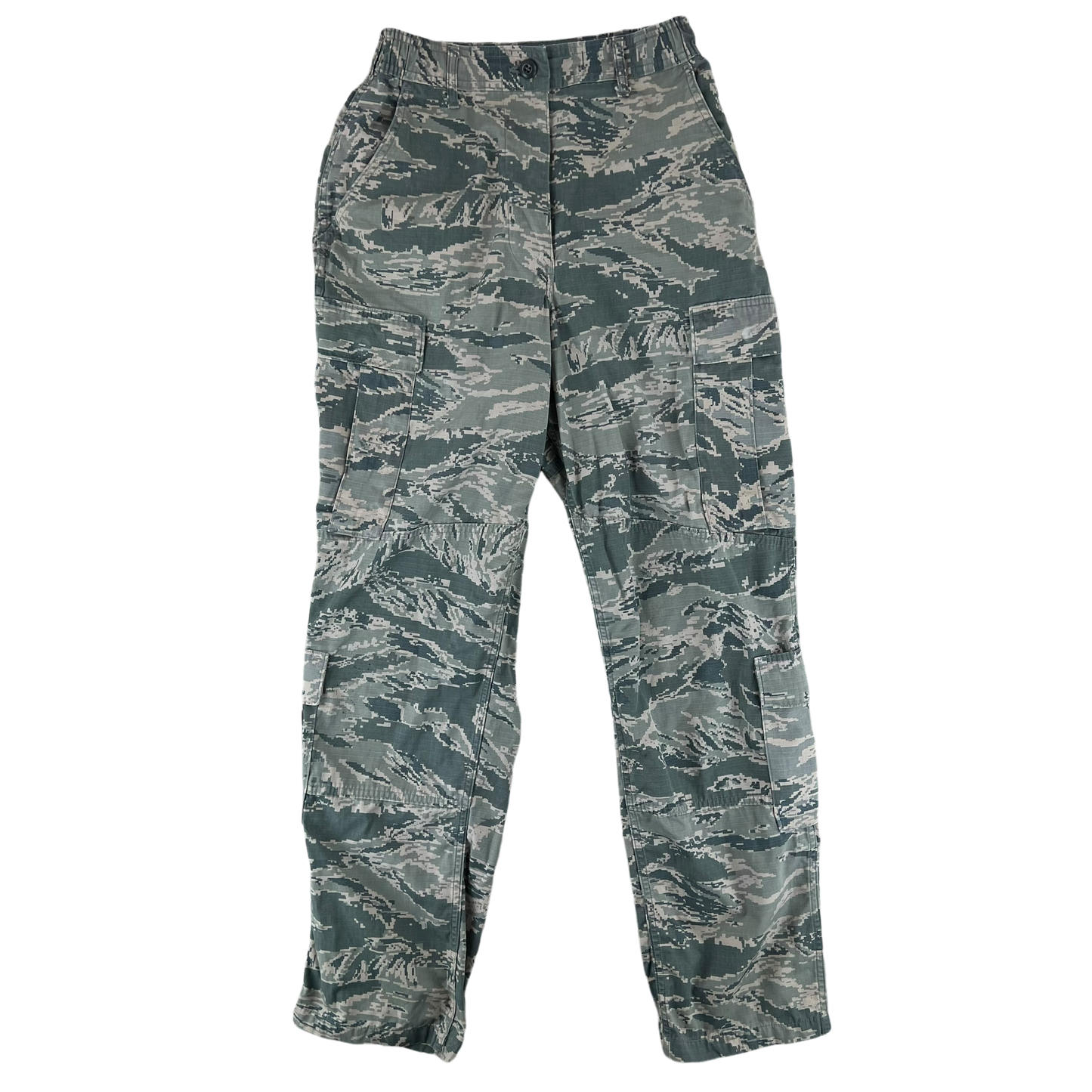 US Air Force Womens Digital Tiger Stripe Pixel Camouflage BDU Combat Trousers - W30 L33