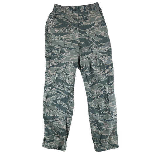 US Air Force Womens Digital Tiger Stripe Pixel Camouflage BDU Combat Trousers - W30 L33