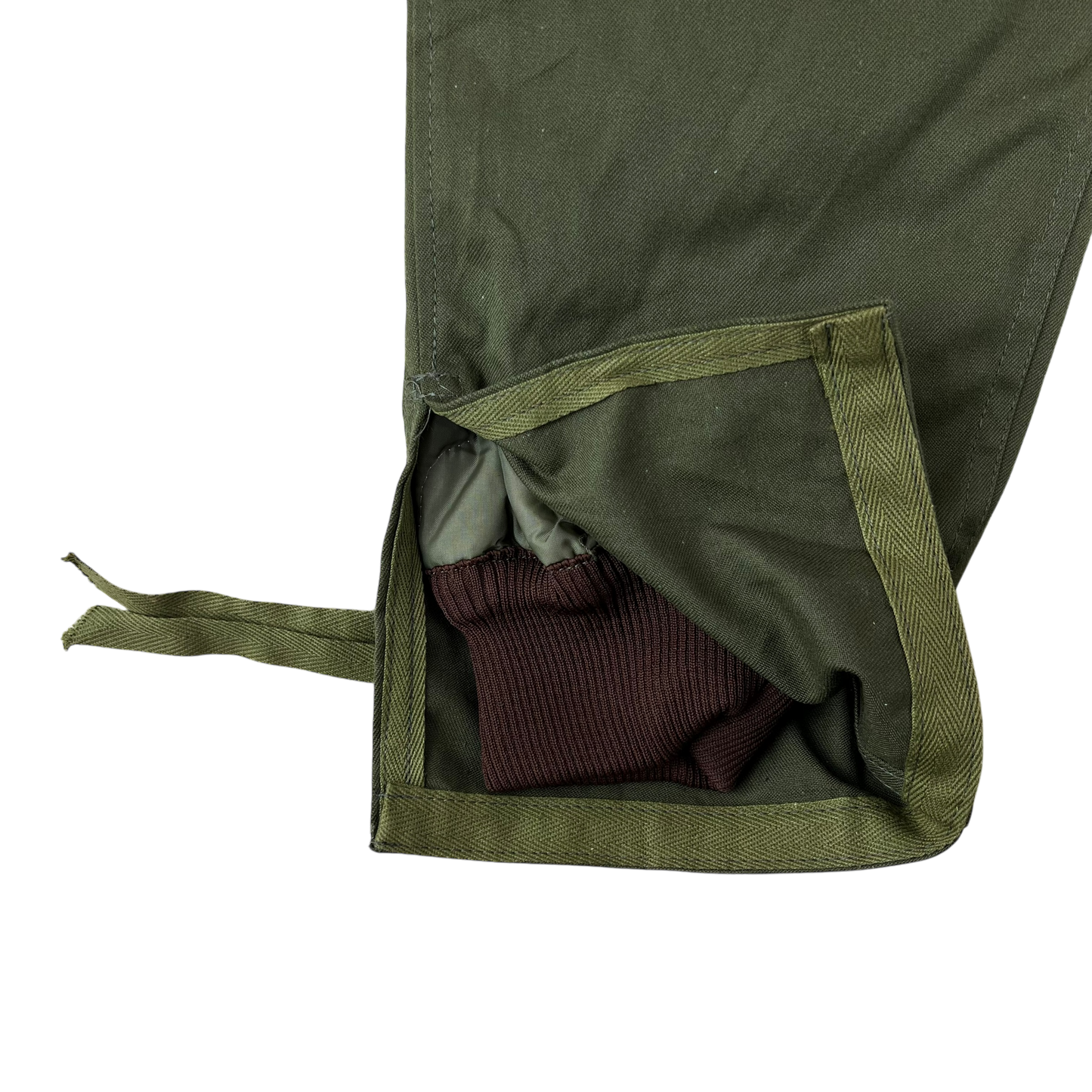 Czechoslovak Army M85 Olive Green Combat Trousers w/ Winter Liner - W33 L33