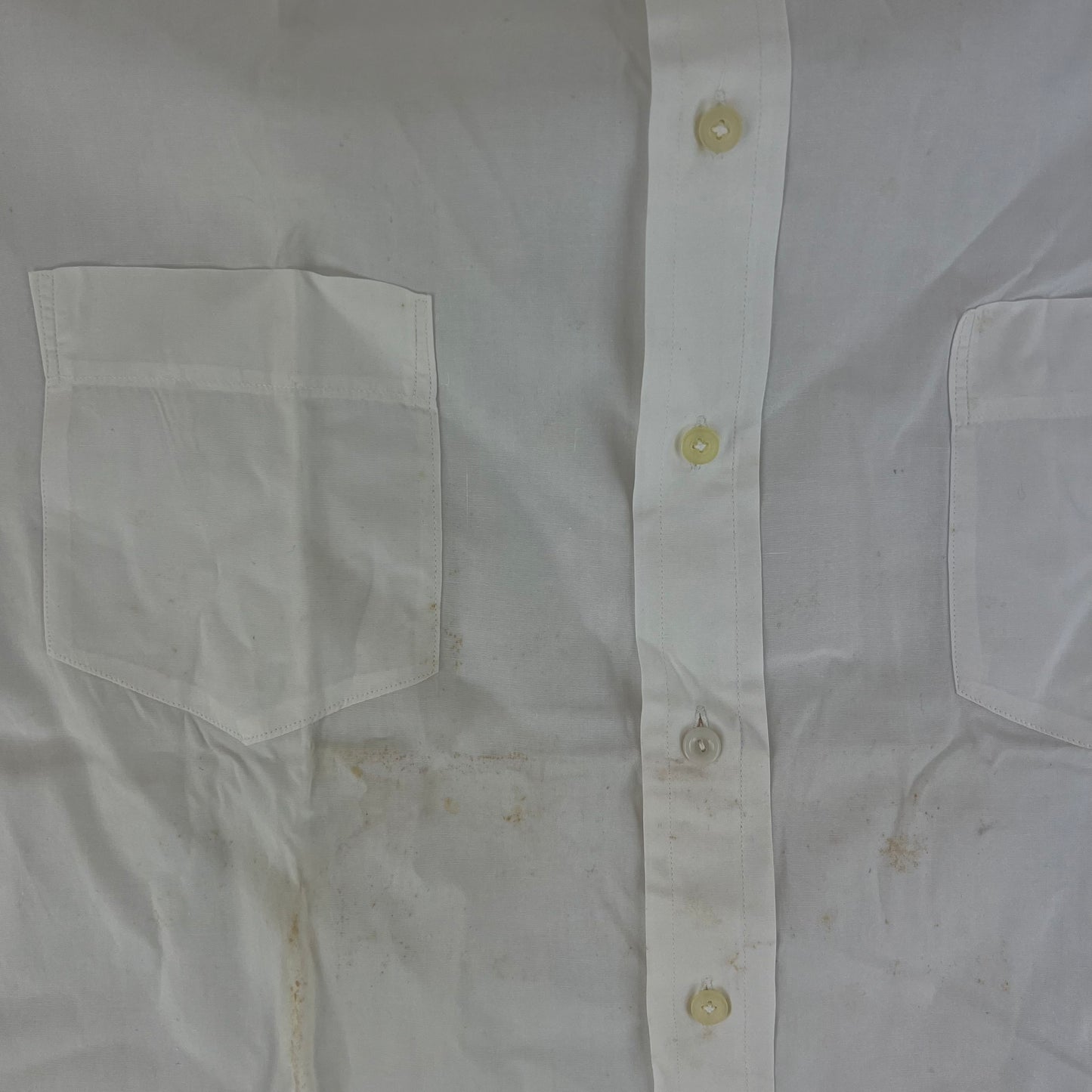 British Merchant Navy 50s Officer's Tropical Short Sleeve Shirt - Large
