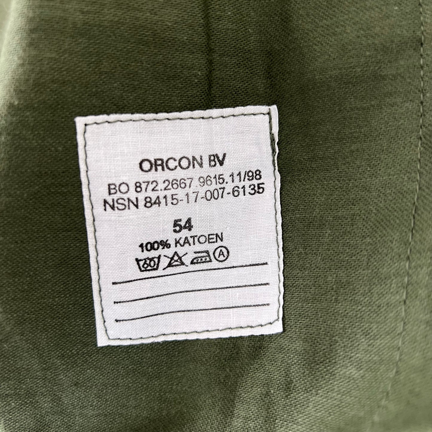 Dutch Army Olive Green Warehouse Coat / Chore Jacket - Large