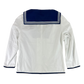 British Royal Navy Class II White Jumper Sailor's Top - Large 170/104