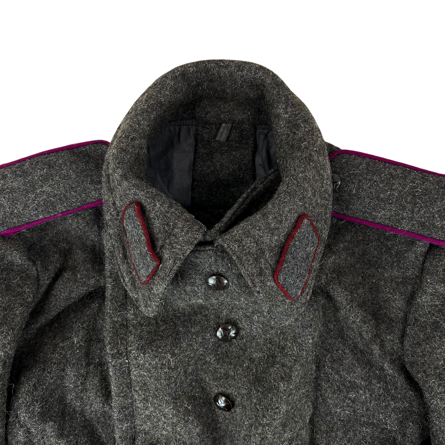 Bulgarian People's Army 60s Grey Wool Greatcoat - Medium