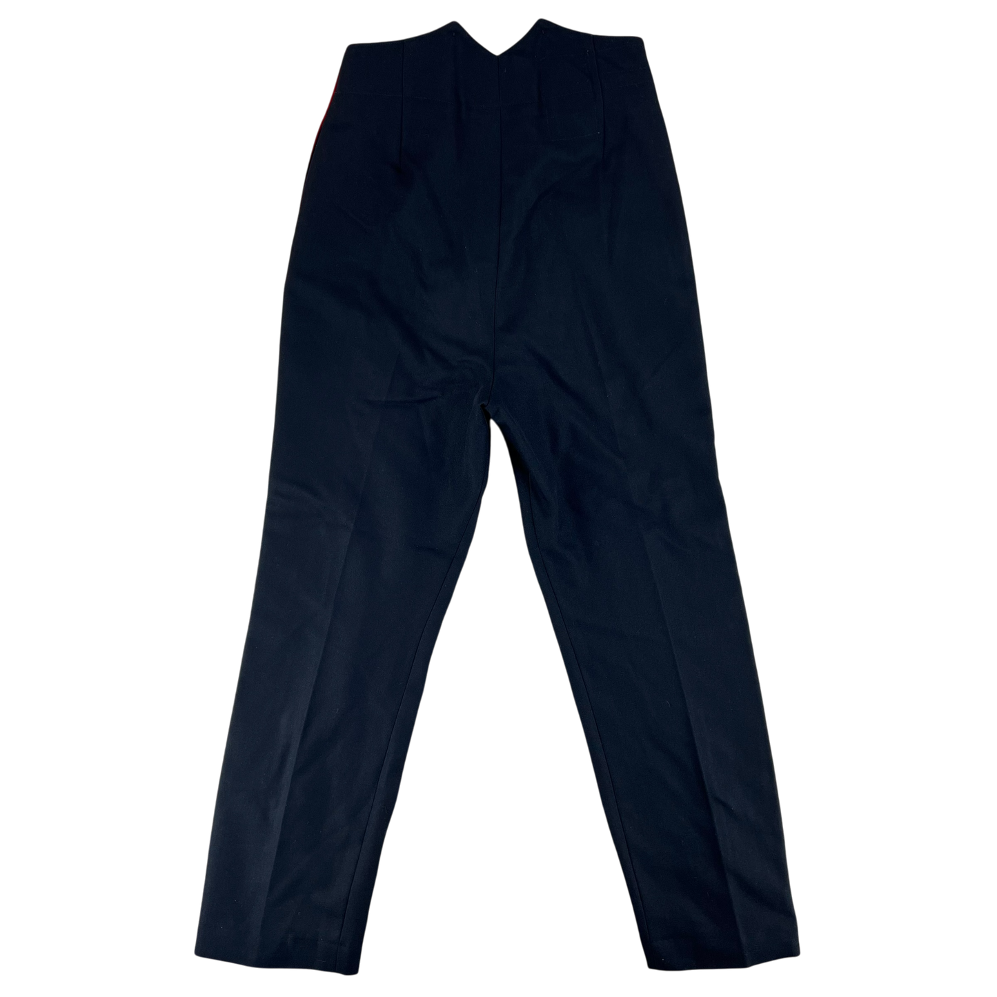 British Army Footguards Officers' Black Red Stripe Trousers - W34 L32