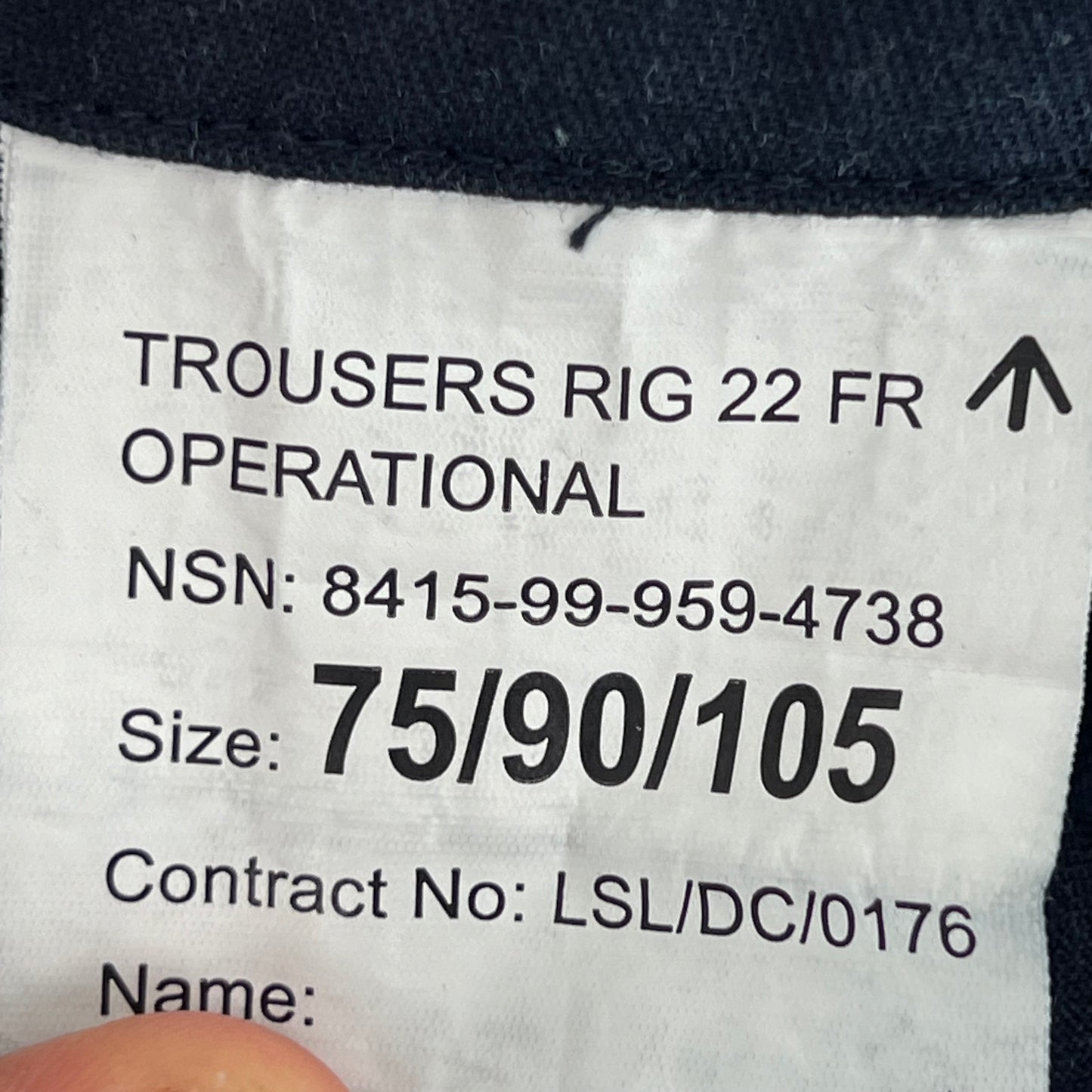 British Royal Navy FR Combat Trousers - W36 L28.5