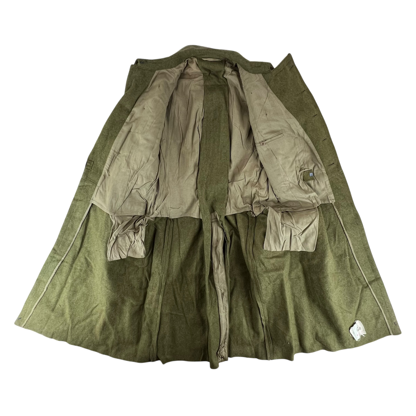 Romanian People's Army Khaki Wool Greatcoat - Medium