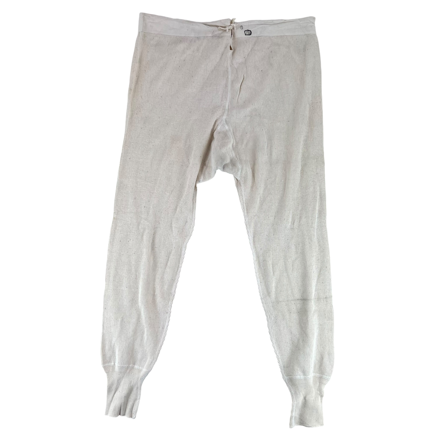 Swedish Army 1940's Vintage Cream Long Johns - W36