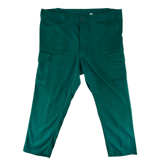 Austrian Army Green Blue Fatigue Trousers - W46 L29