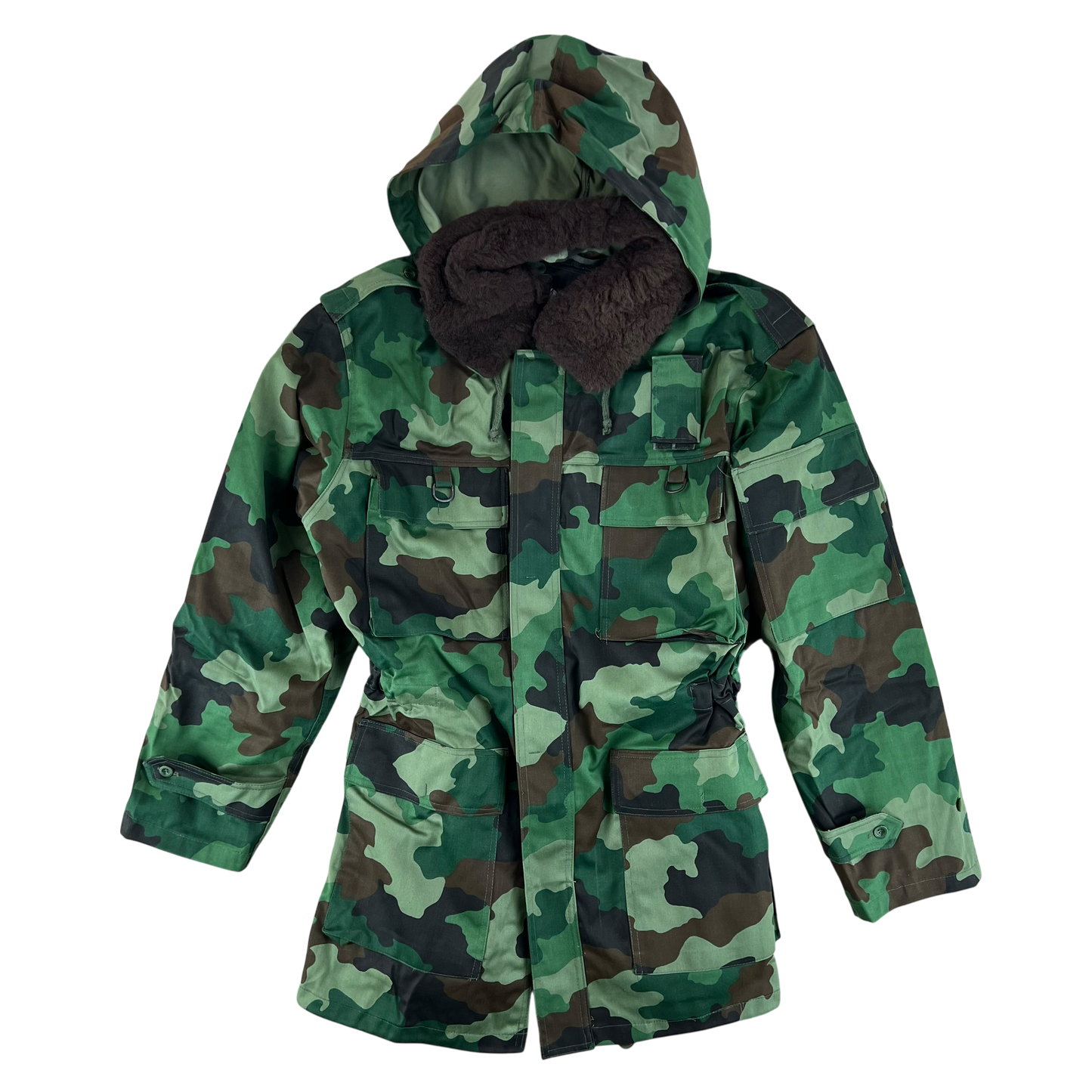 Serbian Army M93 Oak Leaf Camouflage Parka w/ Thermal Liner - Medium 172/100