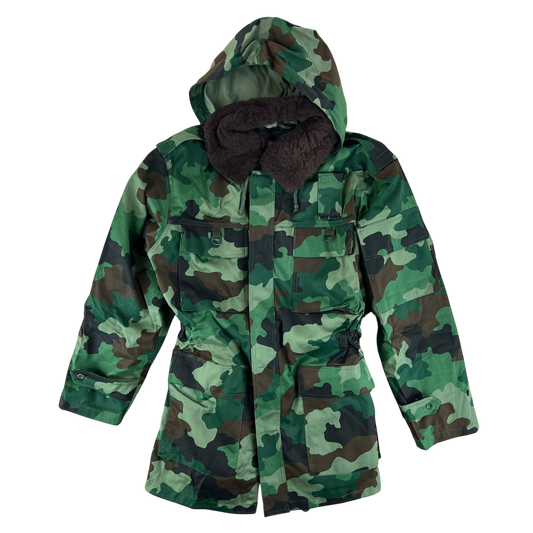 Serbian Army M93 Oak Leaf Camouflage Parka w/ Thermal Liner - Medium 172/100