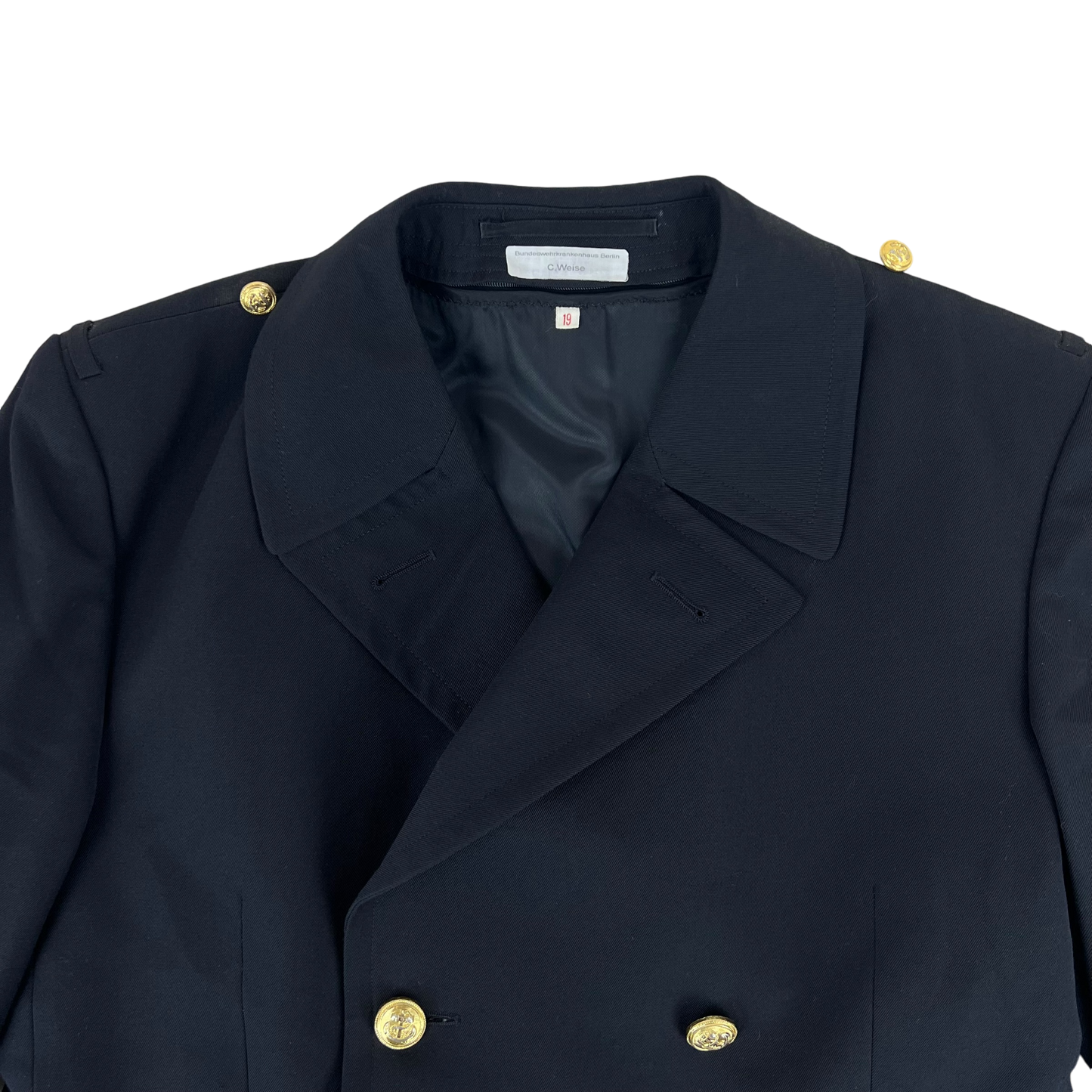 German Navy Three-quarter Gabardine Greatcoat w/ Liner - Medium