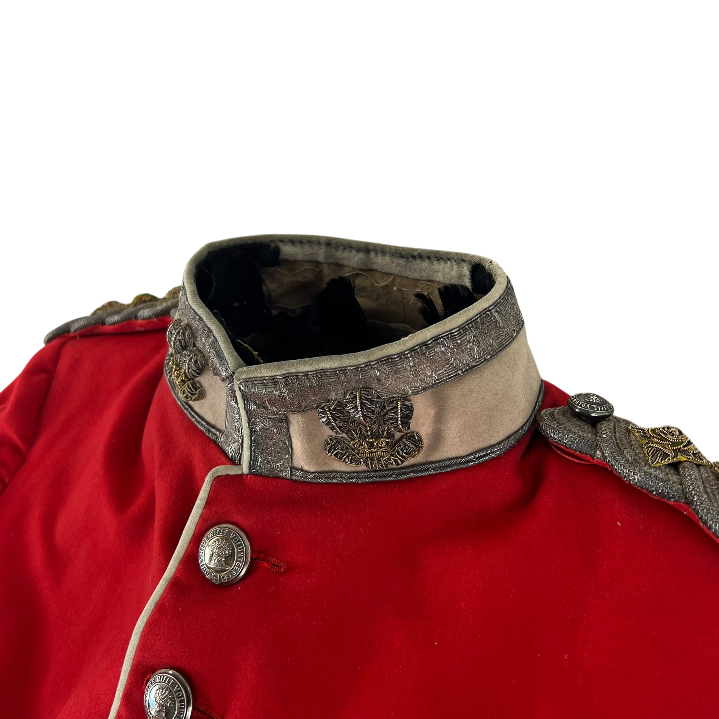 British Army Victorian Officer's Scarlet Tunic - Cheshire Rifle Volunteers - Small