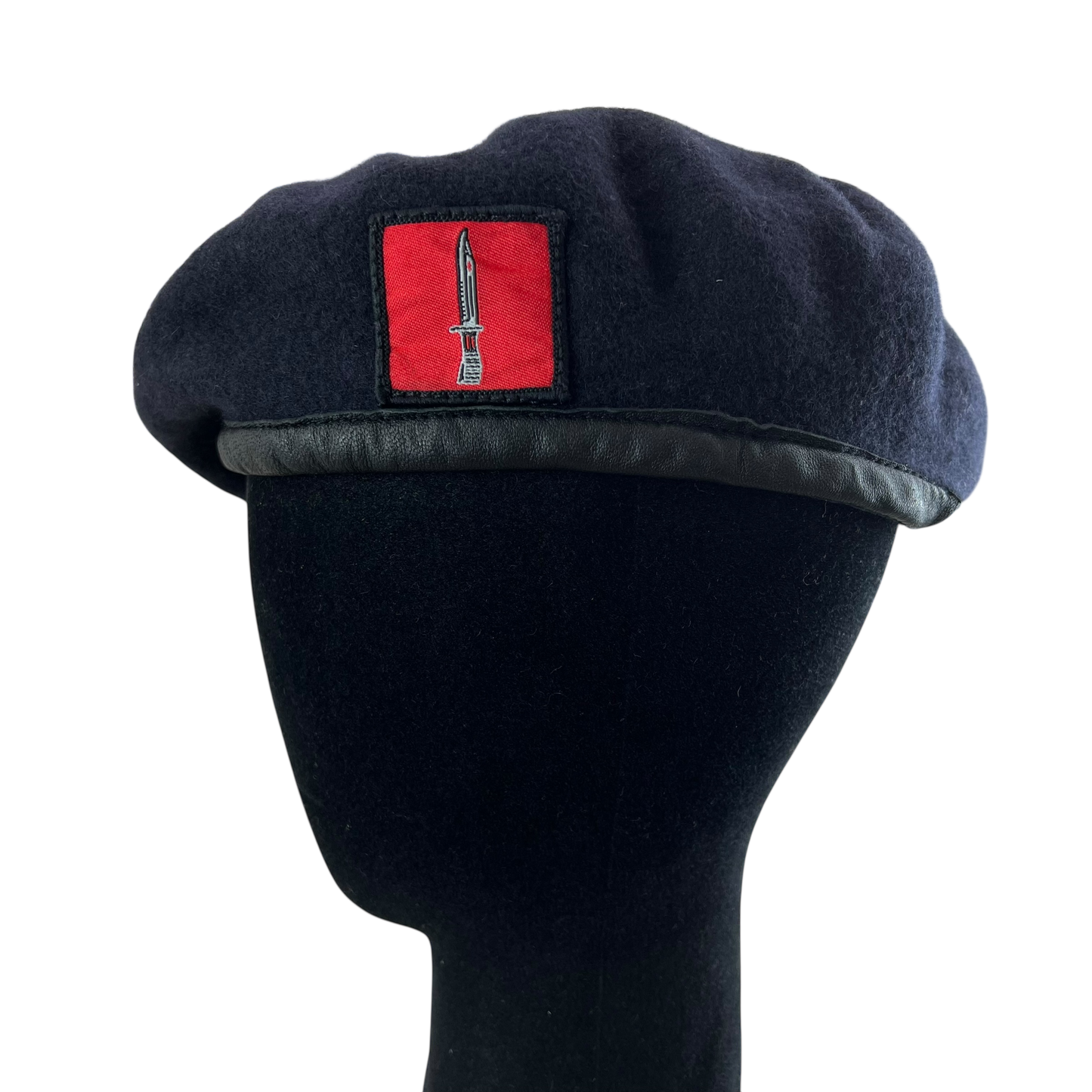British Army Navy Beret w/ Patch - Small 56cm